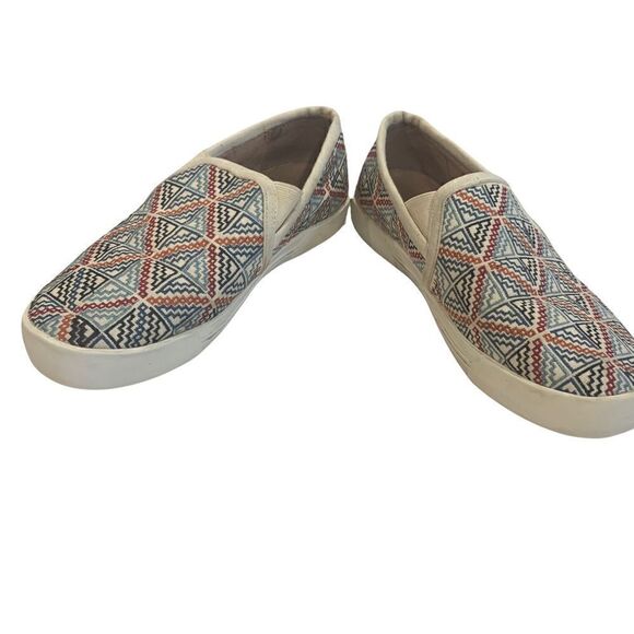 Joie Sneakers Bohemian Huxley Slip-On Woven Canvas Geometric Pattern, 6.5 - Picture 5 of 9